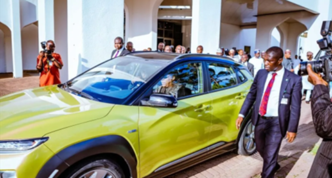 VP Shettima, Gov. AbdulRazaq, others Inspect Car Assembled in Nigeria